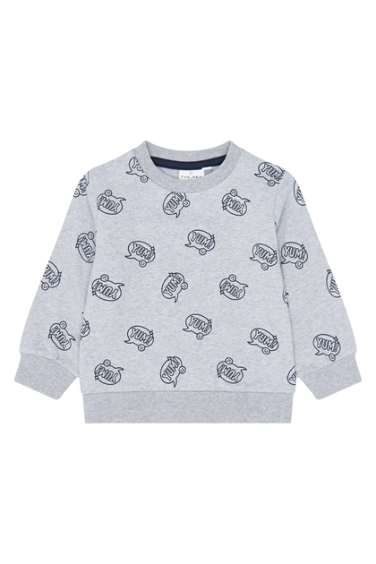 The New Siblings Sweatshirt Yann - Light Grey Melange